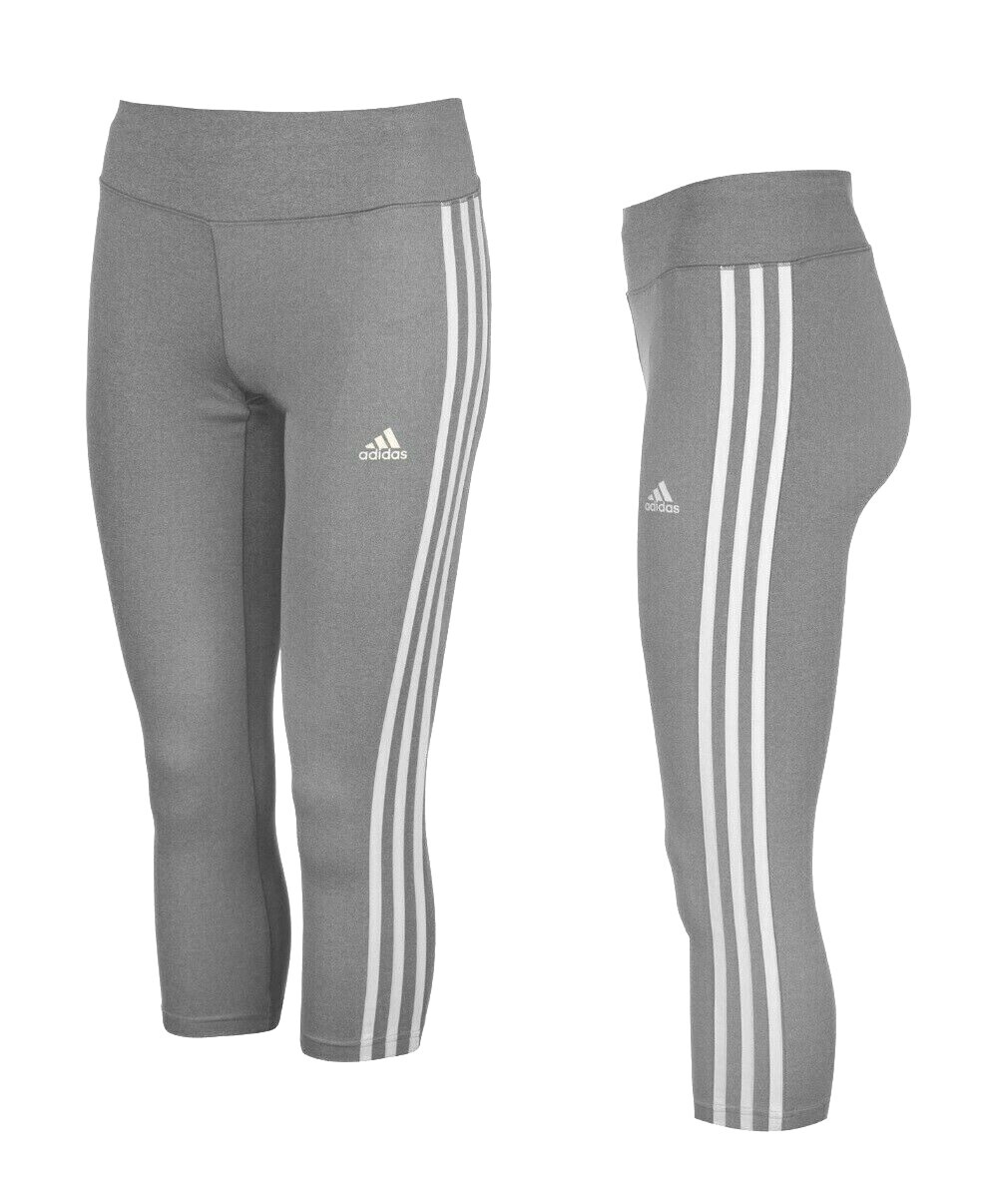 adidas 3 stripe three quarter tights ladies